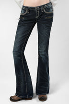 Racer X Rock Revival® Women's Coated Bootcut Denim