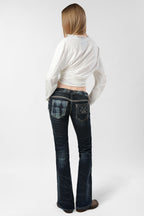 Racer X Rock Revival® Women's Coated Bootcut Denim