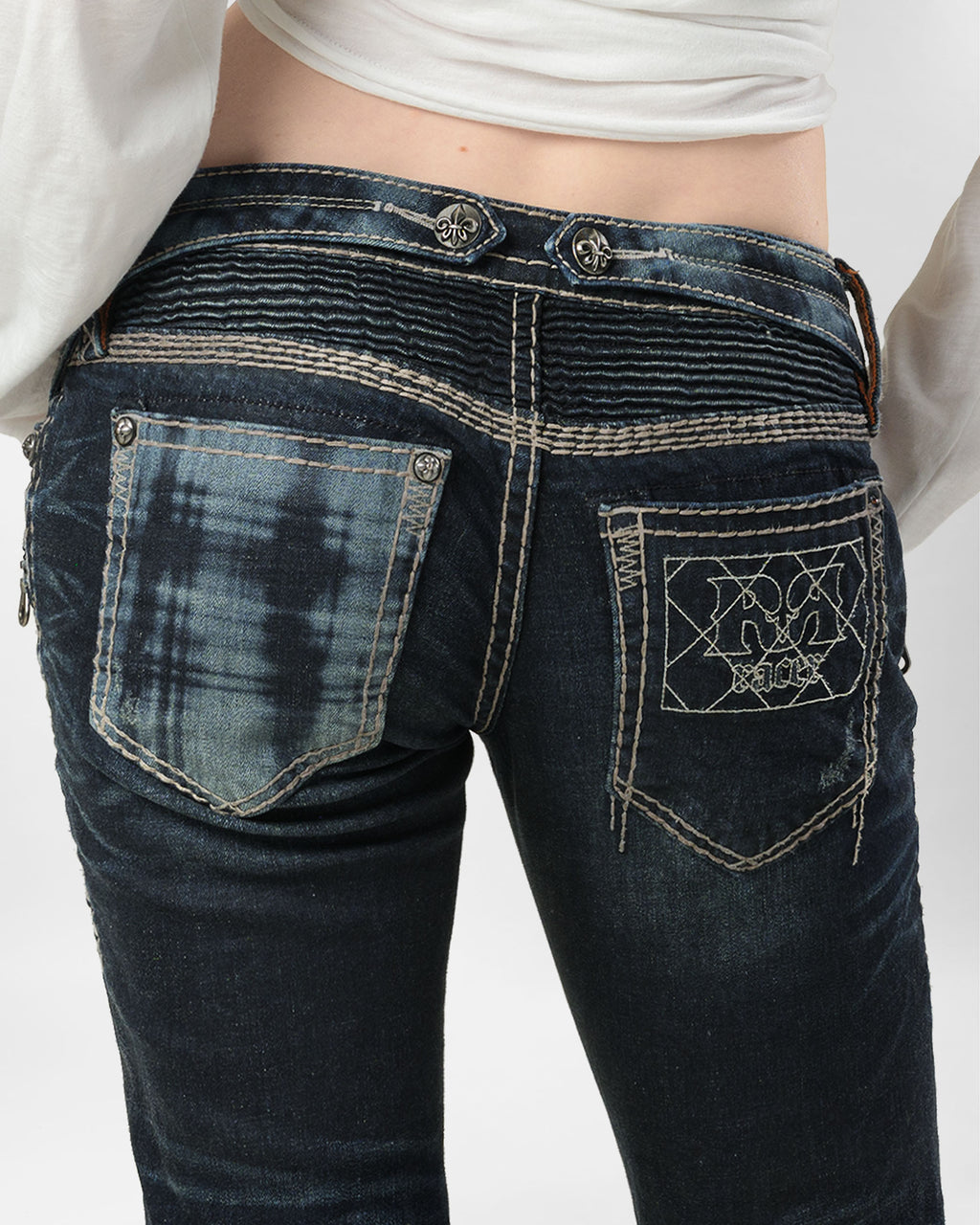 Racer X Rock Revival® Women's Coated Bootcut Denim