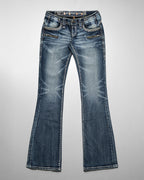 Racer X Rock Revival® Women's Light Bootcut Denim