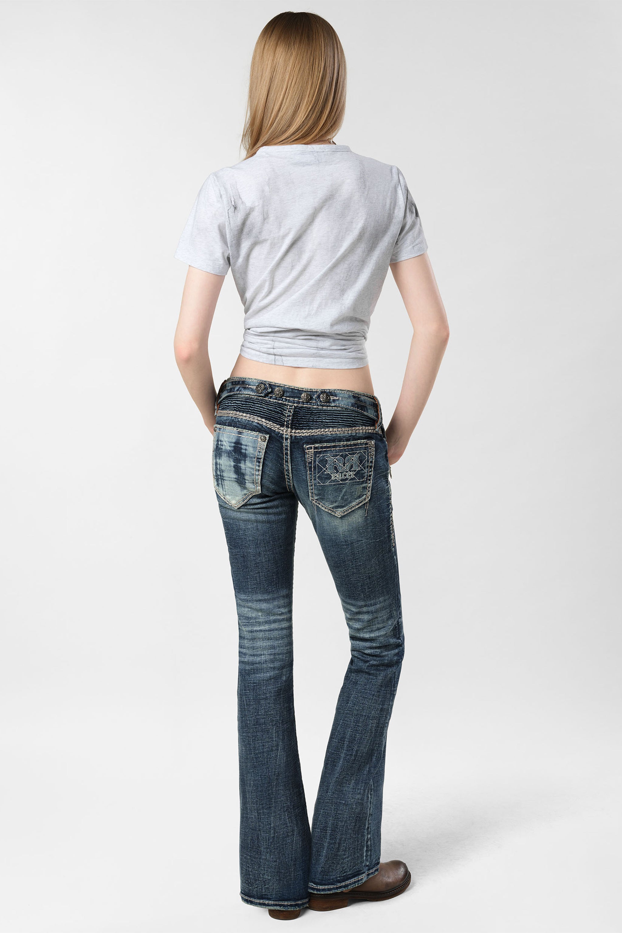 Racer X Rock Revival® Women's Light Bootcut Denim