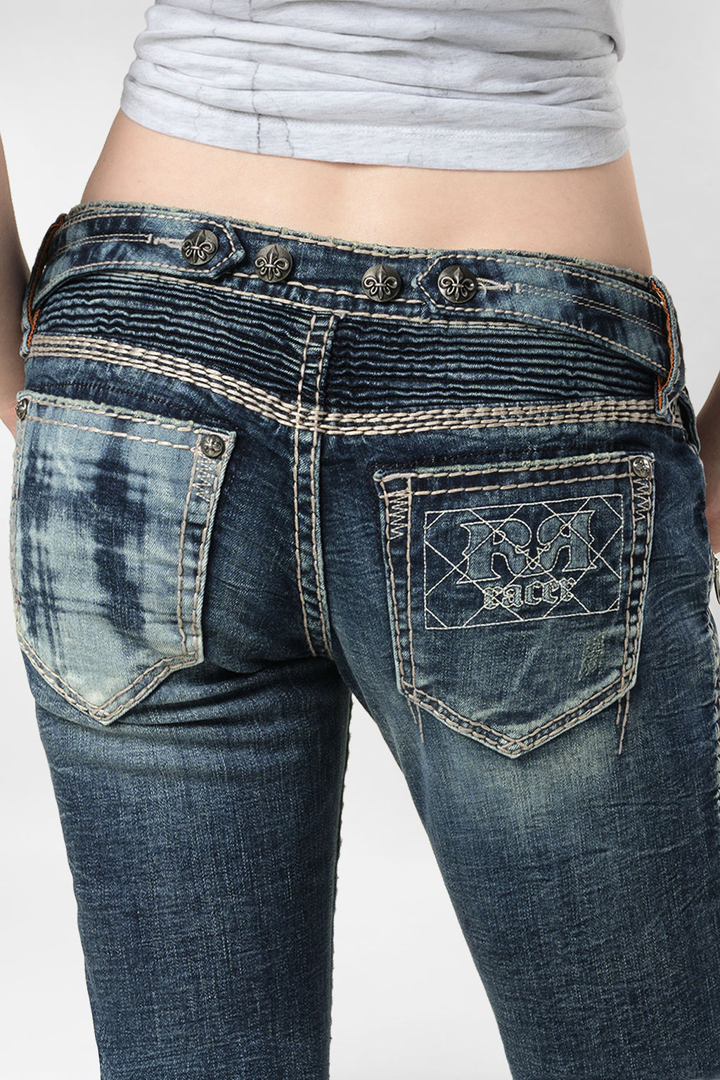 Racer X Rock Revival® Women's Light Bootcut Denim