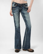 Racer X Rock Revival® Women's Light Bootcut Denim