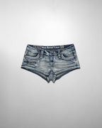 Racer x Rock Revival Denim Mini Shorts