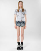 Racer x Rock Revival Denim Mini Shorts