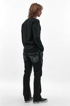 Xander Bootcut Jeans in Black Overdye