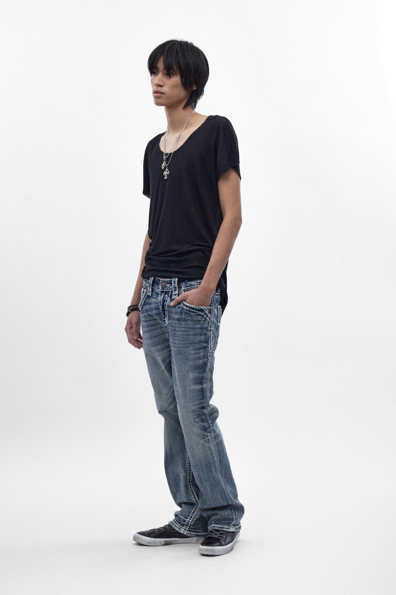 Xander Bootcut Jeans in Medium Blue - Rock Revival®