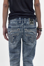 Xander Bootcut Jeans in Medium Blue - Rock Revival®