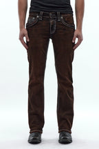 Xander Bootcut Jeans in Brown Overdye