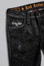 Yui Rhinestone All-over Bootcut Jeans (Rhinestone+INV) - Rock Revival®