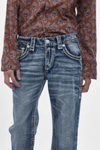 Zayn (B200R) Bootcut Jeans in Medium Blue (6/30/26-DESC+IMG) - Rock Revival®