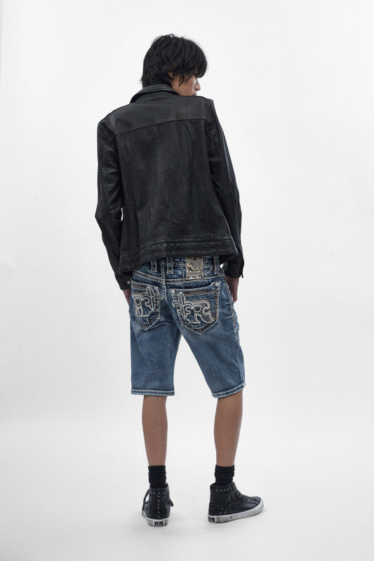 Zayn Denim Shorts in Medium - Rock Revival®