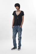 Zayn (J200R) Straight Jeans in Medium Blue (6/30/26-DESC+IMG) - Rock Revival®