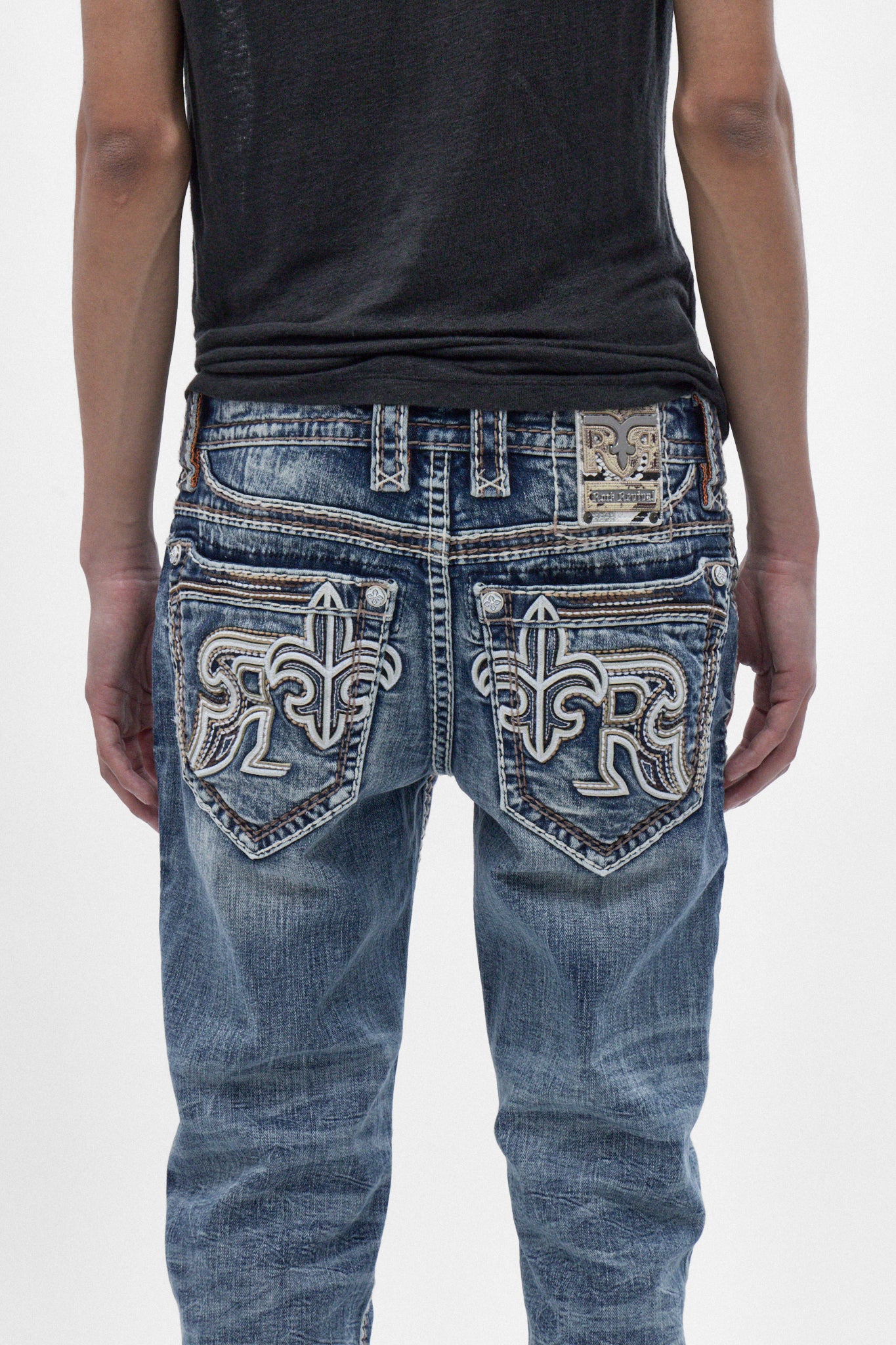 「JIN」 Zayn Straight Jeans | Medium Blue | Rock Revival®