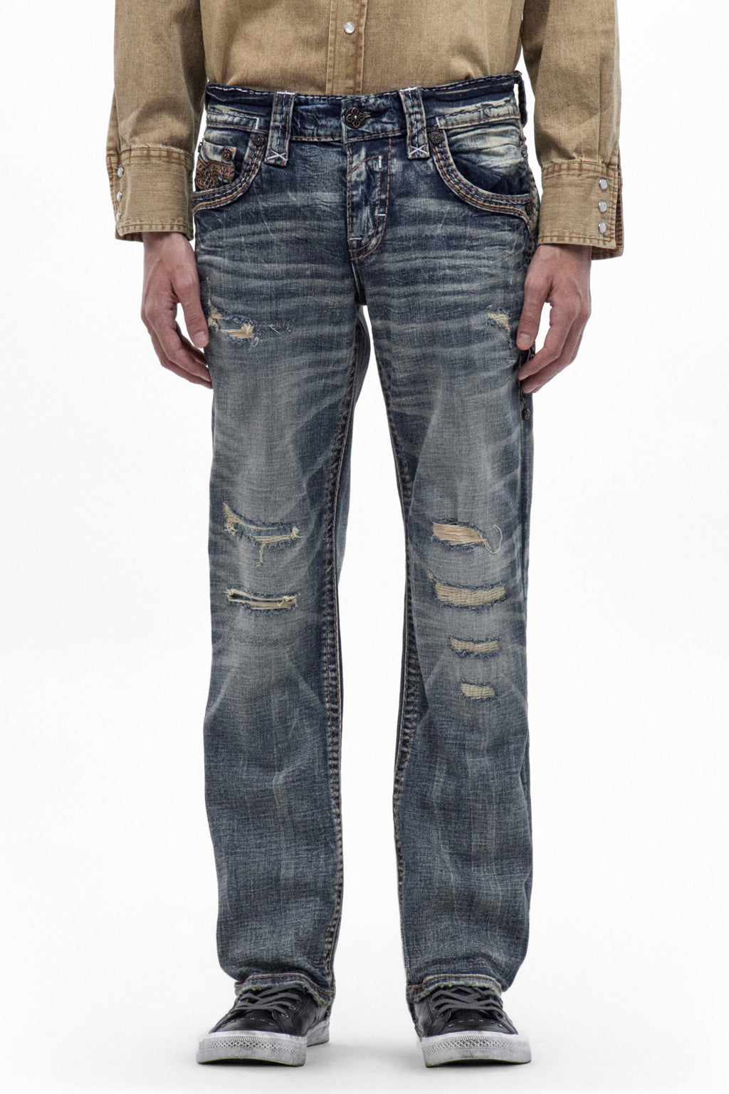 Ziggy Bootcut Jeans in Vintage Blue