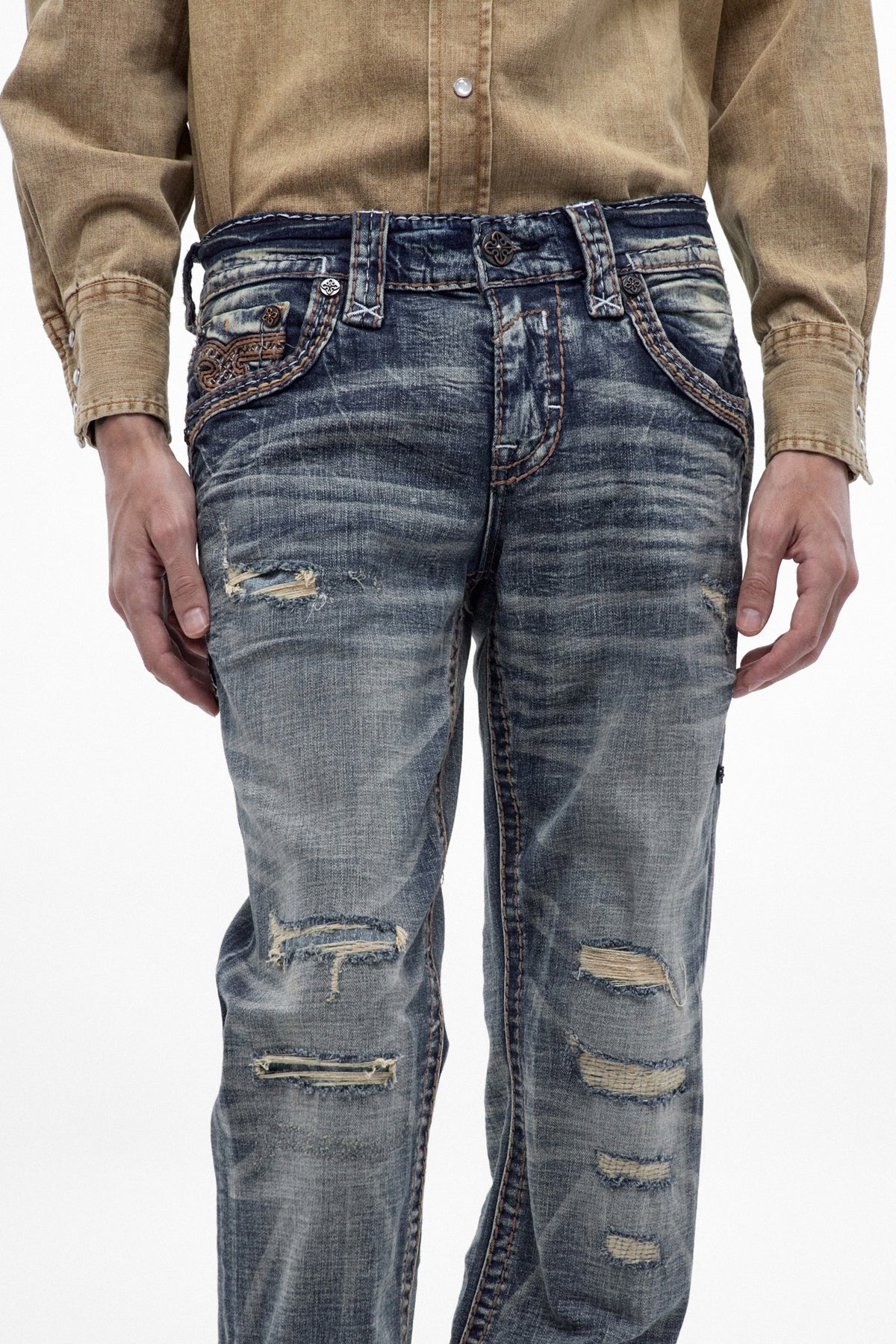 Ziggy Bootcut Jeans in Vintage Blue