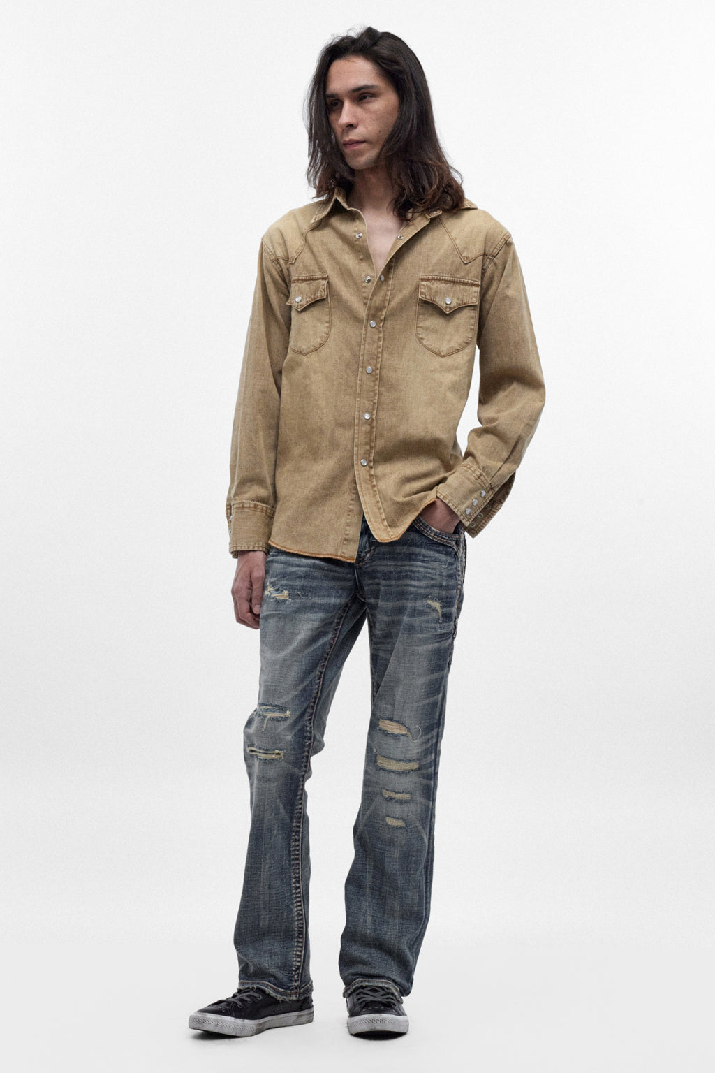 Ziggy Bootcut Jeans in Vintage Blue