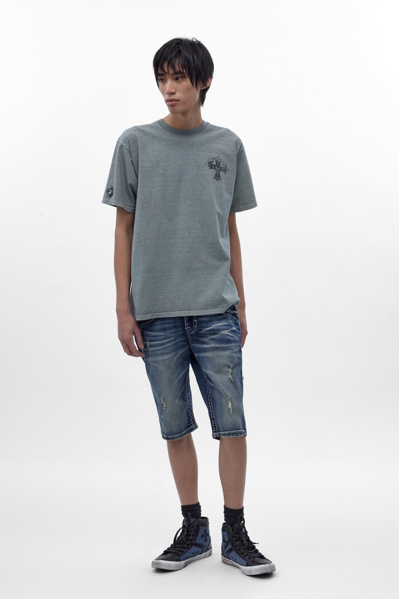 RRW10127 Tee in LA Gray - Rock Revival®