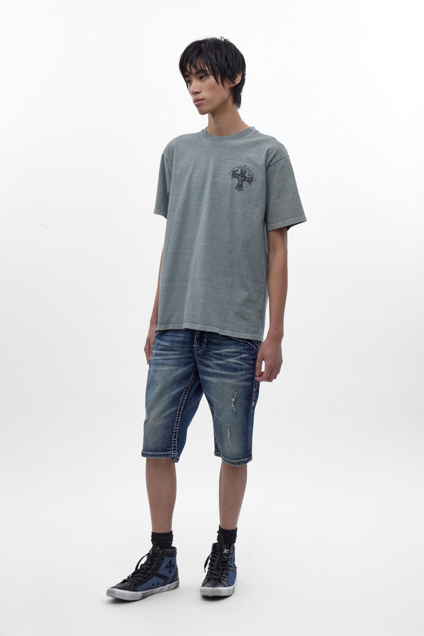 RRW10127 Tee in LA Gray - Rock Revival®